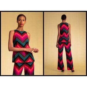 💕TRINA TURK💕 Kayoko Top ~ Chevron Pattern XS